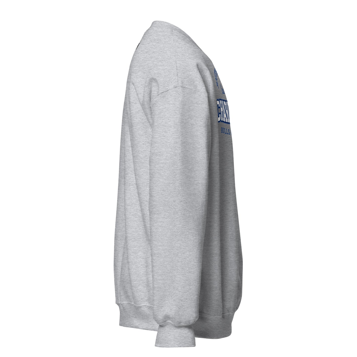 Charleston Athletic Club sweatshirt in heather gray with blue text.