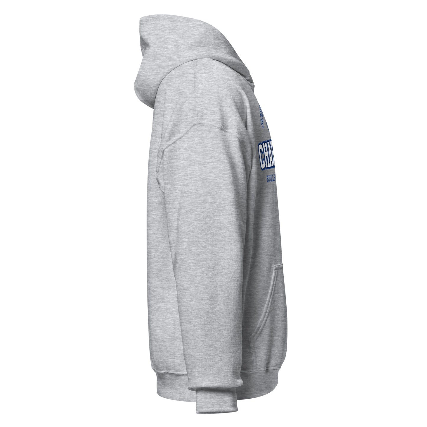 Charleston Athletic Club grey hoodie with blue text.