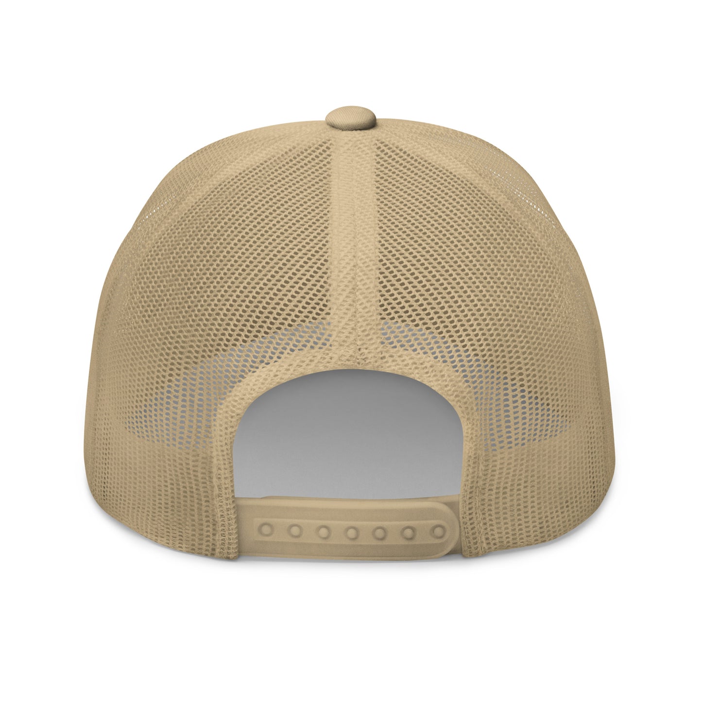 Retro Collection Trucker Cap in tan with a mesh back.