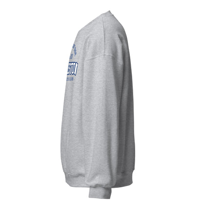 Grey Charleston Athletic Club sweatshirt with blue text.
