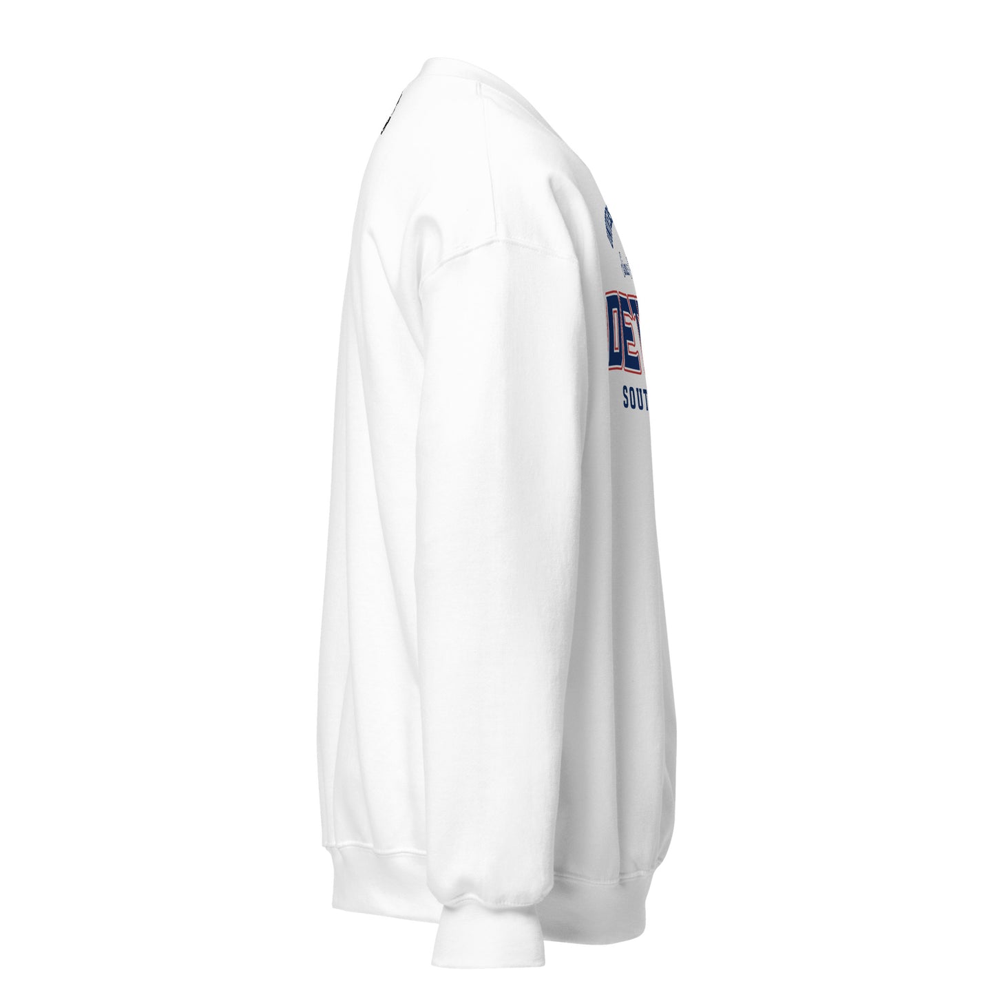 White Detroit Southwest Side University of Michigan sweatshirt.
