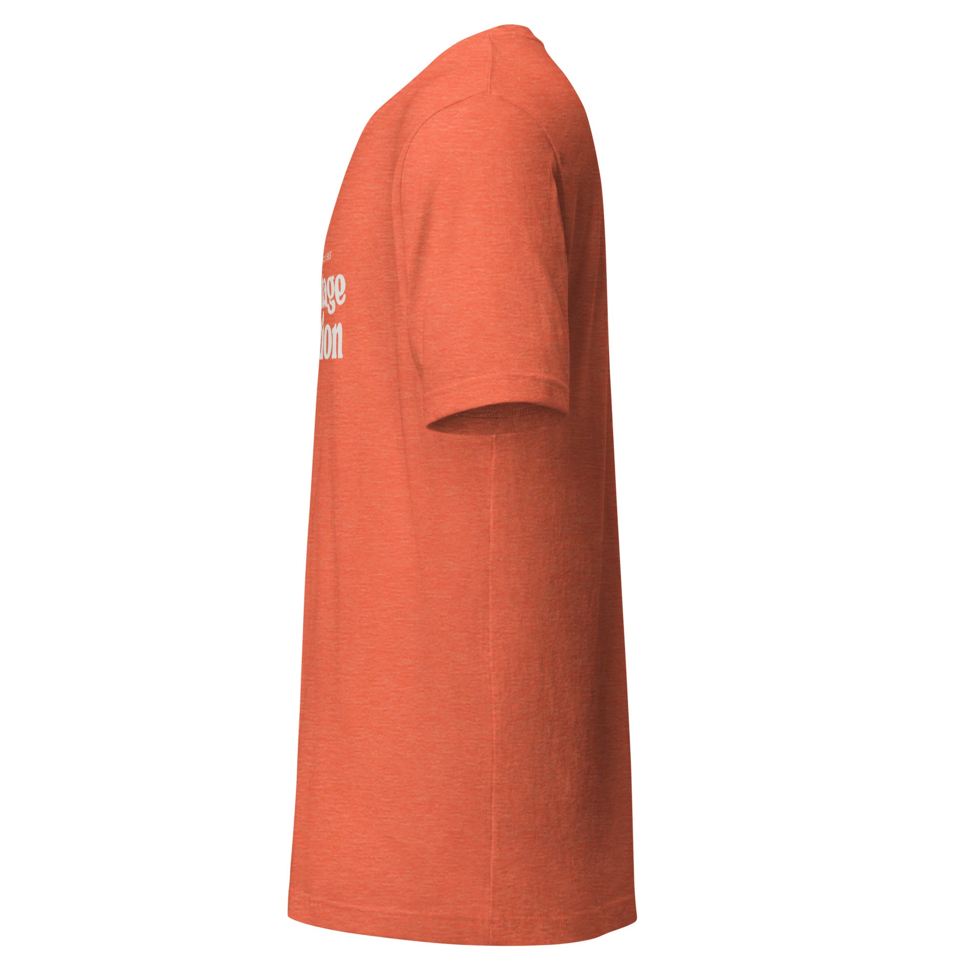 Retro Collection Unisex T-Shirt in orange with white text.